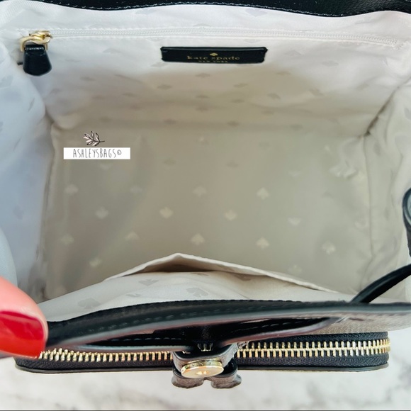 Kate Spade Black Darcy Flap Backpack - Picture 6 of 9